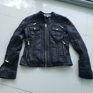 Boston Proper black leather jacket
